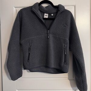 TNA Dark Gray Sherpa Half-Zip